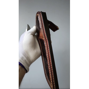 КРАСУНЧИК ніж ручної роботи майстра Сергія Дрозда, сталь - ламінат Ді69 в обкладках 95Х18, 65-66 HRC. Photo 2